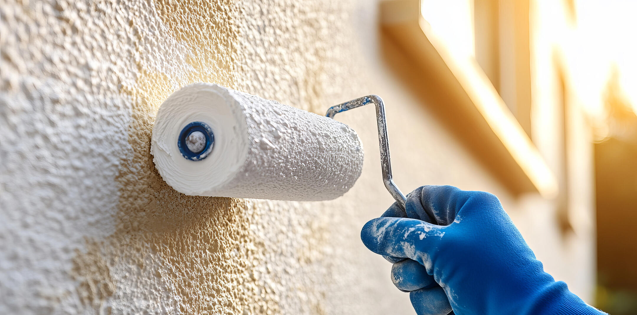 Fresno stucco repair and resurfacing work in progress